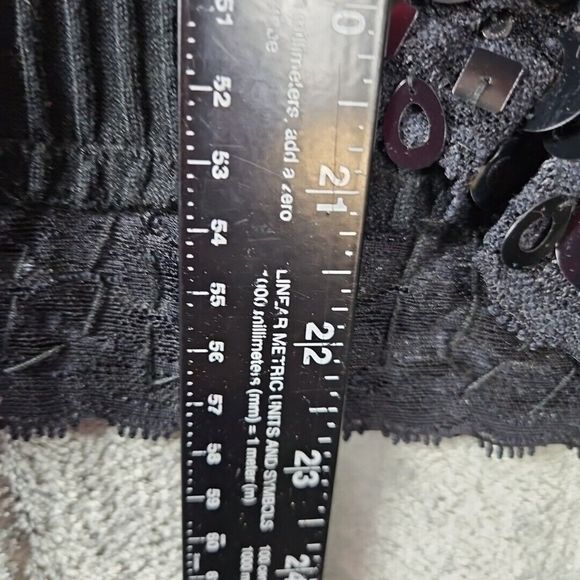 WR Women's Silk Blend Rib Black Cardigan Embellished Sz Lg NWOT - Picture 5 of 11